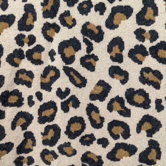 CYNTHIA ROWLEY Animal Print Cashmere Pullover Sweater S - Picture 2 of 6